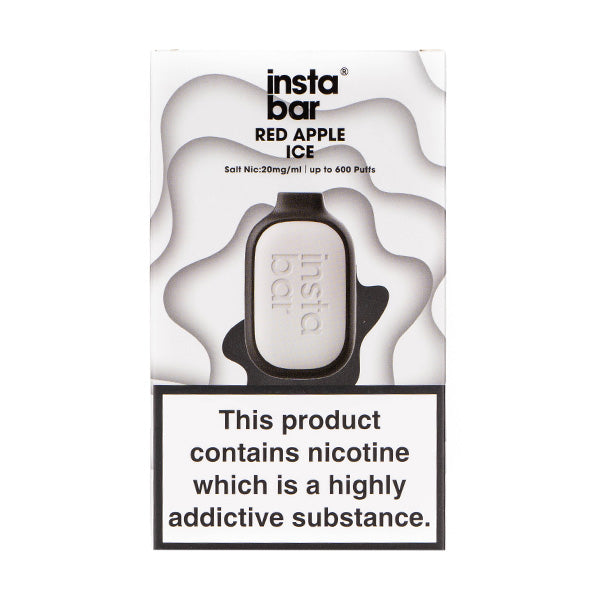 Instabar Air 600 Disposable Vape in Red Apple Ice