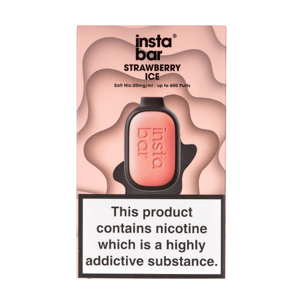 Instabar Air 600 Disposable Vape in Strawberry Ice