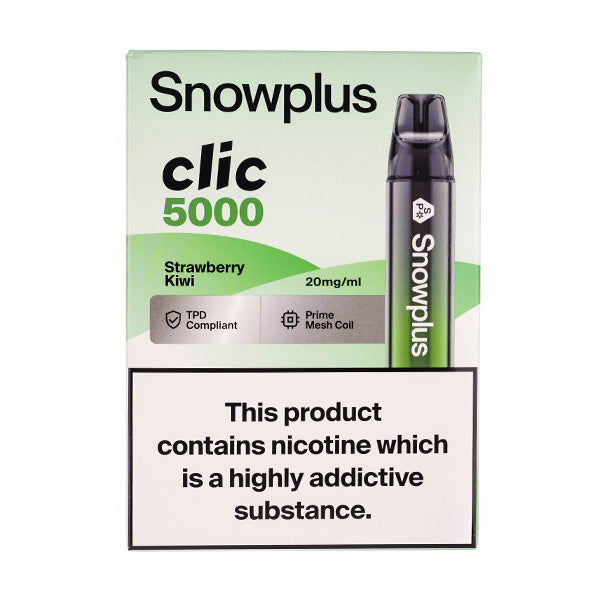 Snowplus Clic 5000 Disposable Vape in Strawberry Kiwi