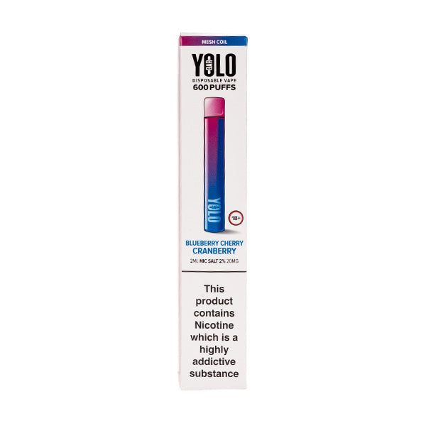 YOLO Bar Disposable in Blueberry Cherry Cranberry