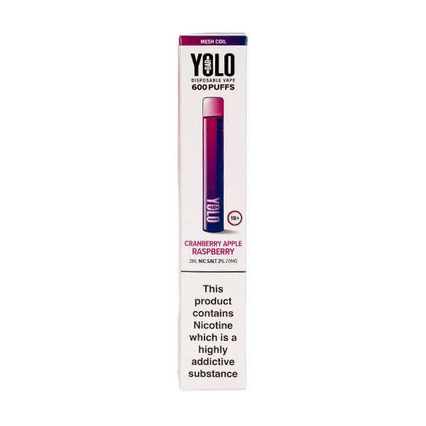 YOLO Bar Disposable in Cranberry Apple Raspberry