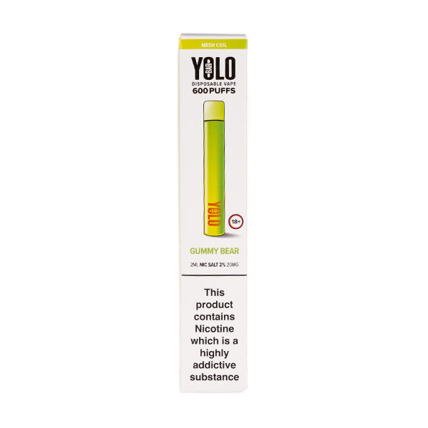 YOLO Bar Disposable in Gummy Bear