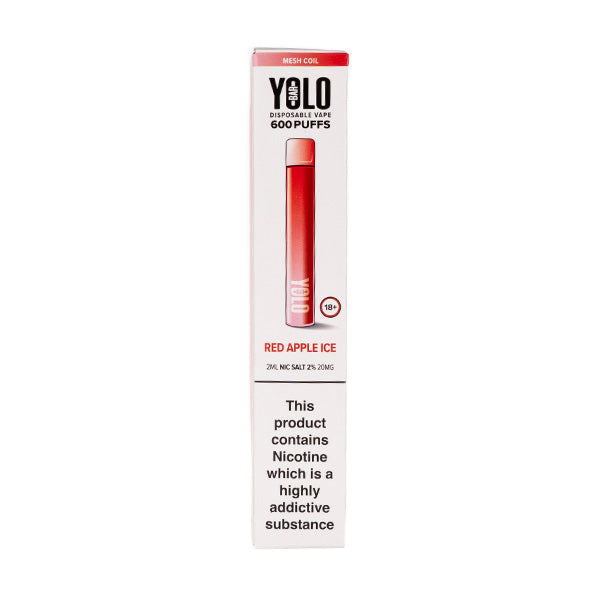 YOLO Bar Disposable in Red Apple Ice