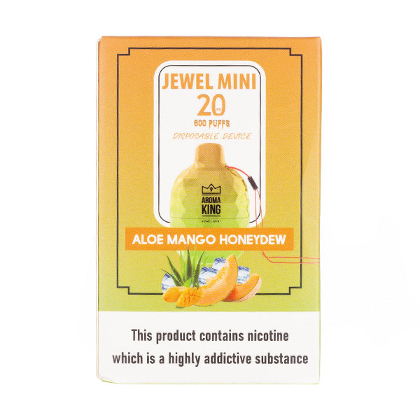 Aroma King Jewel Mini 600 Disposable Vape in Aloe Mango Honeydew