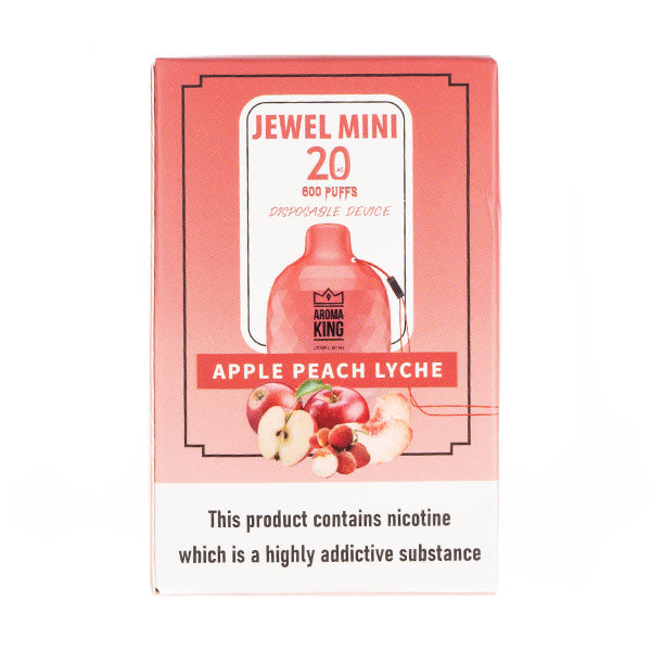 Aroma King Jewel Mini 600 Disposable in Apple Peach Lychee