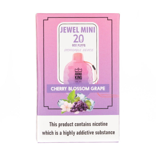Aroma King Jewel Mini 600 Disposable Vape in Cherry Blossom Grape