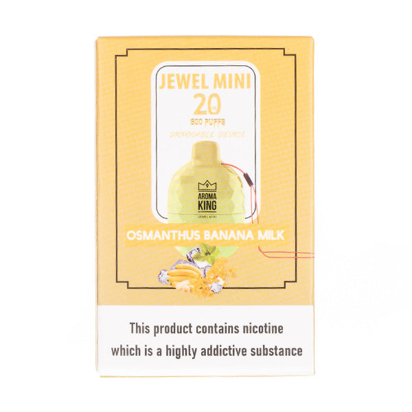 Aroma King Jewel Mini 600 Disposable Vape Osmanthus Banana Milk