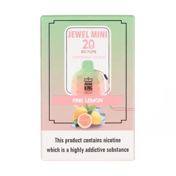 Aroma King Jewel Mini 600 Disposable Vape Pink Lemon