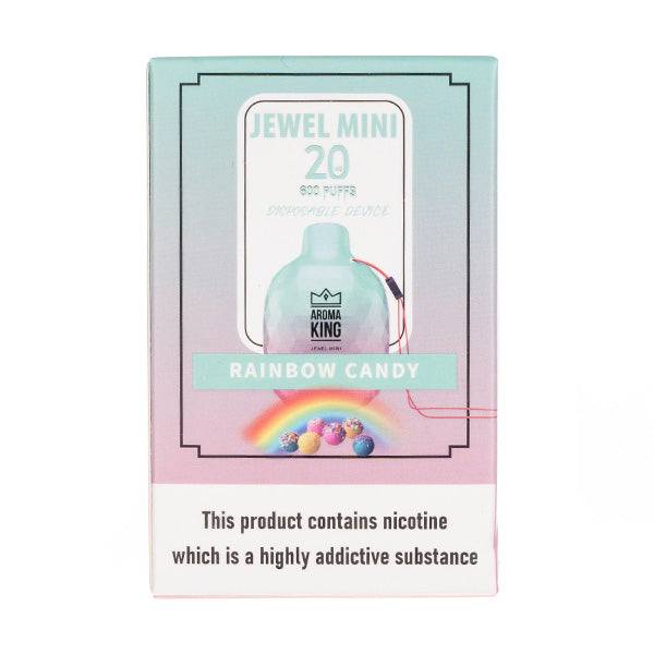 Aroma King Jewel Mini 600 Disposable in Rainbow Candy