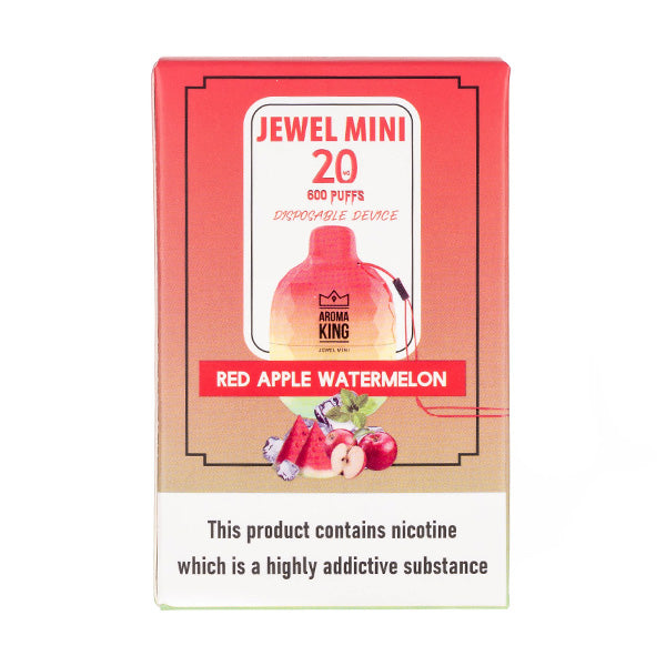 Aroma King Jewel Mini 600 Disposable in Red Apple Watermelon