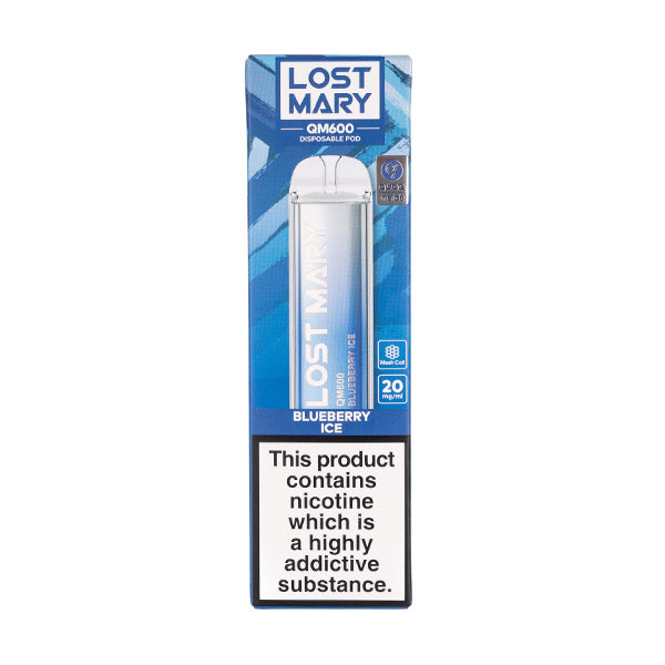 Lost Mary QM600 Disposable Vape Pen in Blueberry Ice
