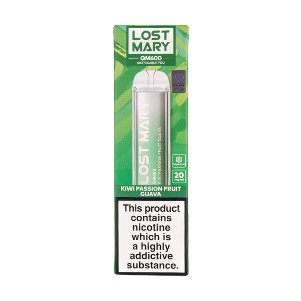 Lost Mary QM600 Disposable Vape Pen in Kiwi Passionfruit Guava