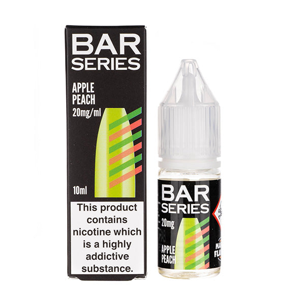 Apple Peach Nic Salt by Bar Series - Box and Bottle