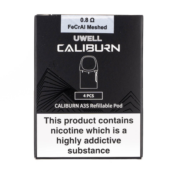 Caliburn A3S Refillable Pods by Uwell in 0.8ohm