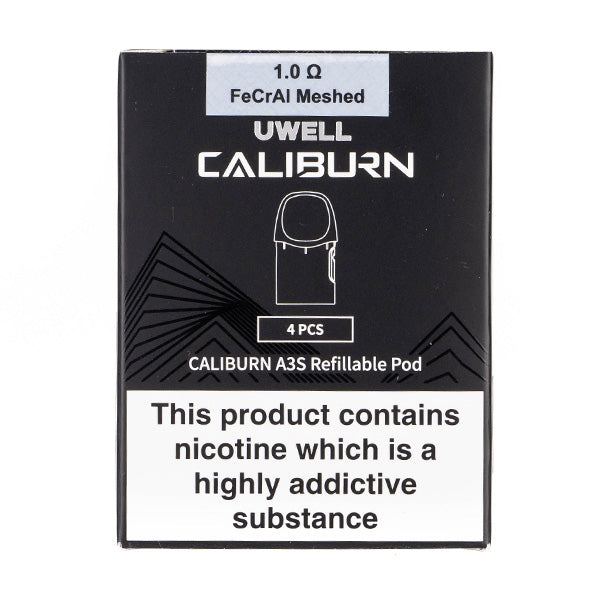 Caliburn A3S Refillable Pods by Uwell in 1.0ohm