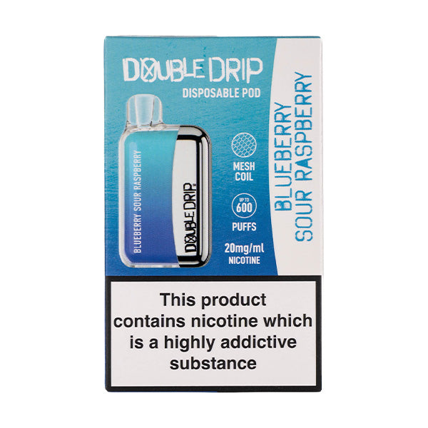 Double Drip Disposable Vape in Blueberry Sour Raspberry