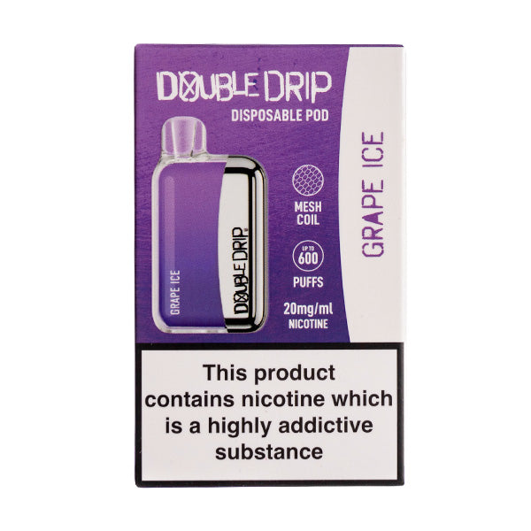Double Drip Disposable Vape in Grape Ice