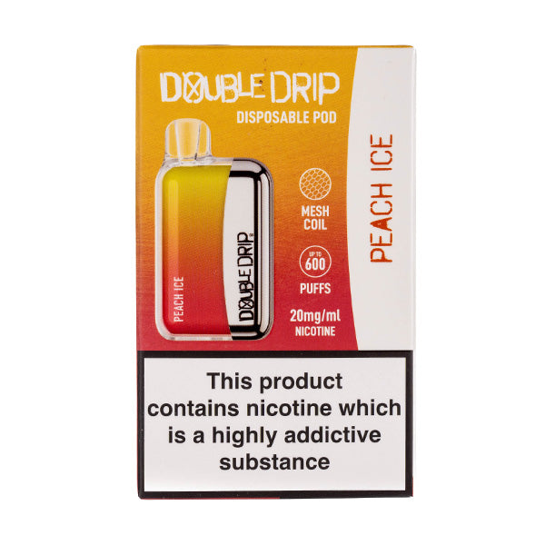 Double Drip Disposable Vape in Peach Ice