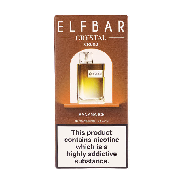 Elf Bar Crystal CR600 Disposable Vape in Banana Ice