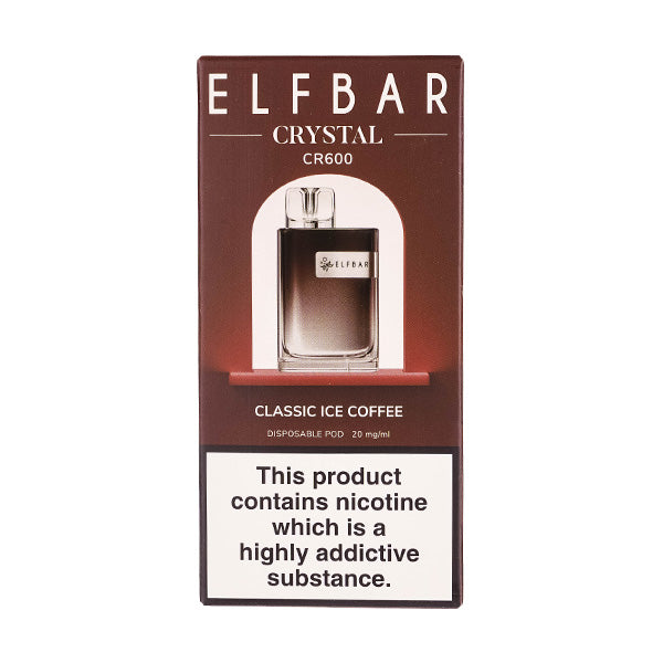Elf Bar Crystal CR600 Disposable Vape in Classic Ice Coffee