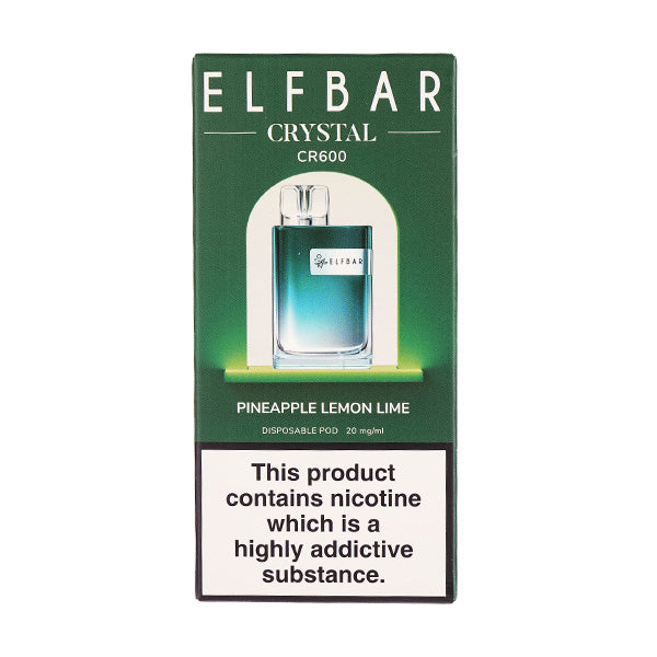 Elf Bar Crystal CR600 Disposable Vape in Pineapple Lemon Lime