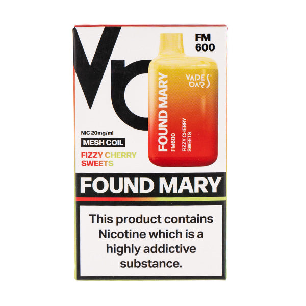 Fizzy Cherry Sweets Disposable Vape by Found Mary