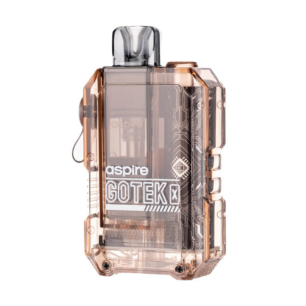GoTek X Pod Kit by Aspire in Translucent Amber