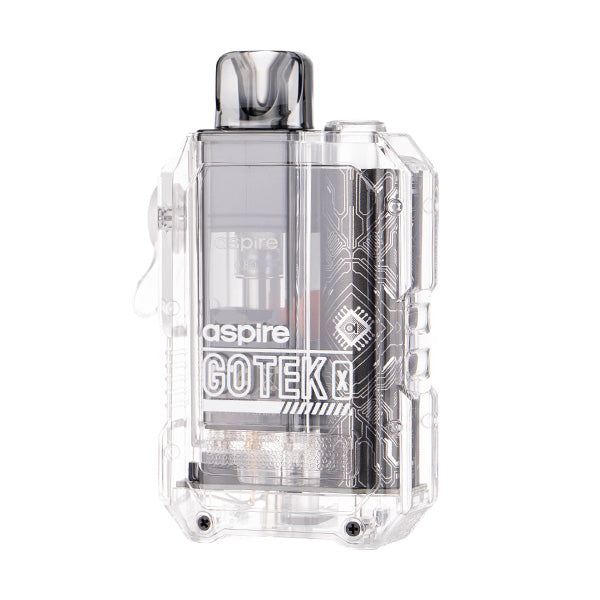 GoTek X Pod Kit by Aspire in Transparent