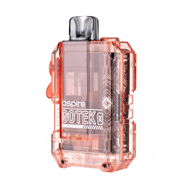 GoTek X Pod Kit by Aspire in Translucent Orange