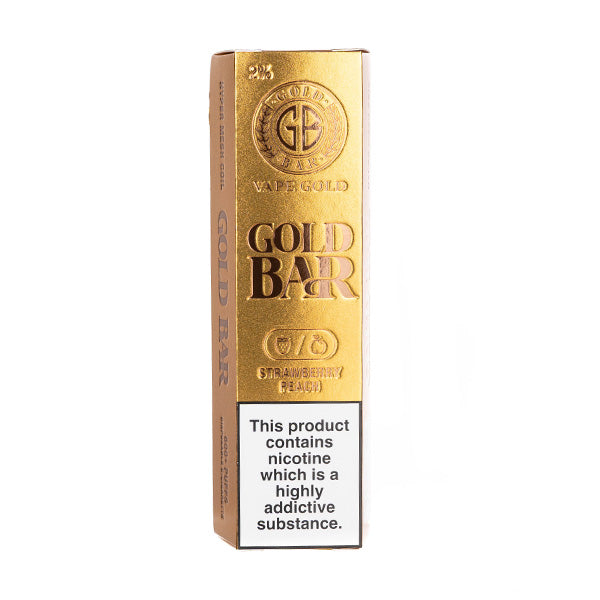 Gold Bar 600 Disposable Vape in Strawberry Peach