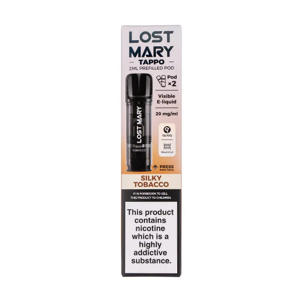 Silky Tobacco Tappo Prefilled Pods by Lost Mary