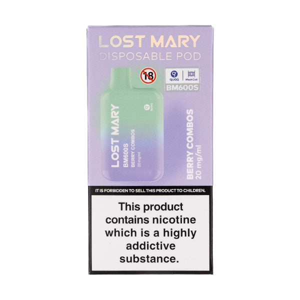 Lost Mary BM600S Disposable Vape in Berry Combos