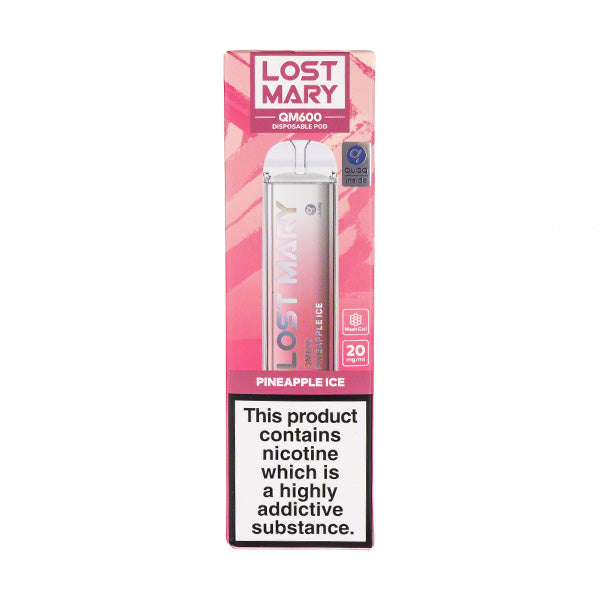 Lost Mary QM600 Disposable Vape in Pineapple Ice