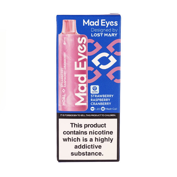 Mad Eyes HOAL Disposable Vape in Strawberry Raspberry Cranberry