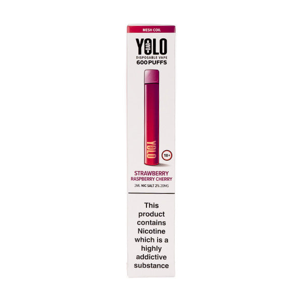 YOLO Bar Disposable in Strawberry Raspberry Cherry