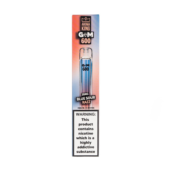Aroma King Gem 600 Disposable Vape in Blue Sour Razz