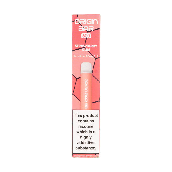 Aspire Origin Bar 600 Disposable Vape in Strawberry Gum