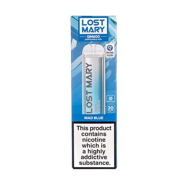 Lost Mary QM600 Disposable Vape Pen in Mad Blue