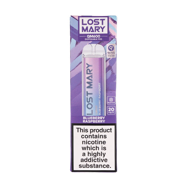 Lost Mary QM600 Disposable Vape Pen in Blueberry Raspberry