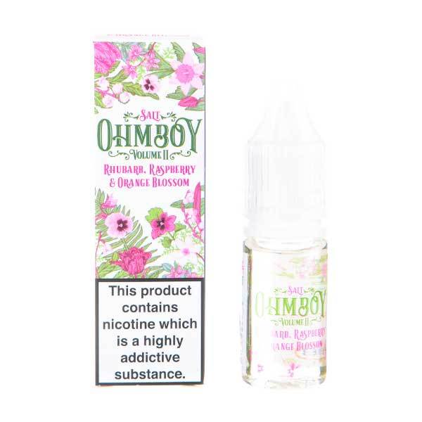 Rhubarb, Raspberry, Orange Blossom Nic Salt E-Liquid by Ohm Boy
