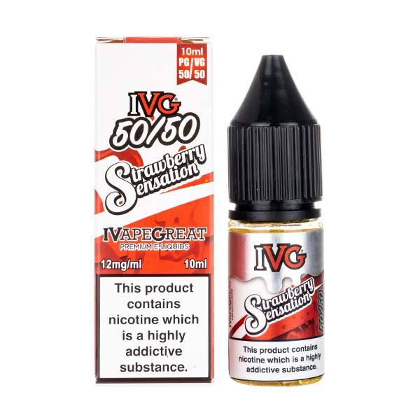 Strawberry Sensation 50/50 E-Liquid by IVG