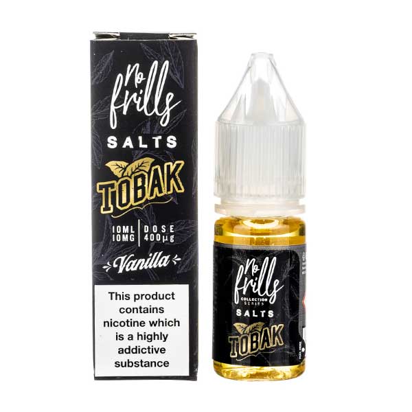 Vanilla Tobacco Nic Salt E-Liquid by No Frills