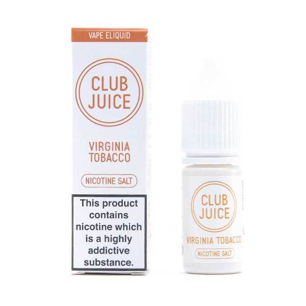Virginia Tobacco Nic Salt E-Liquid by Club Juice