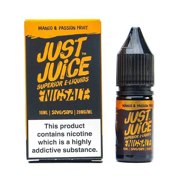Mango and Passion Fruit Nic Salt E-Liquid by Just Juice
